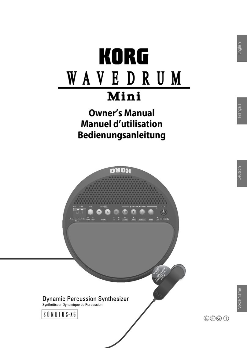 Korg Wavedrum mini owner's manual