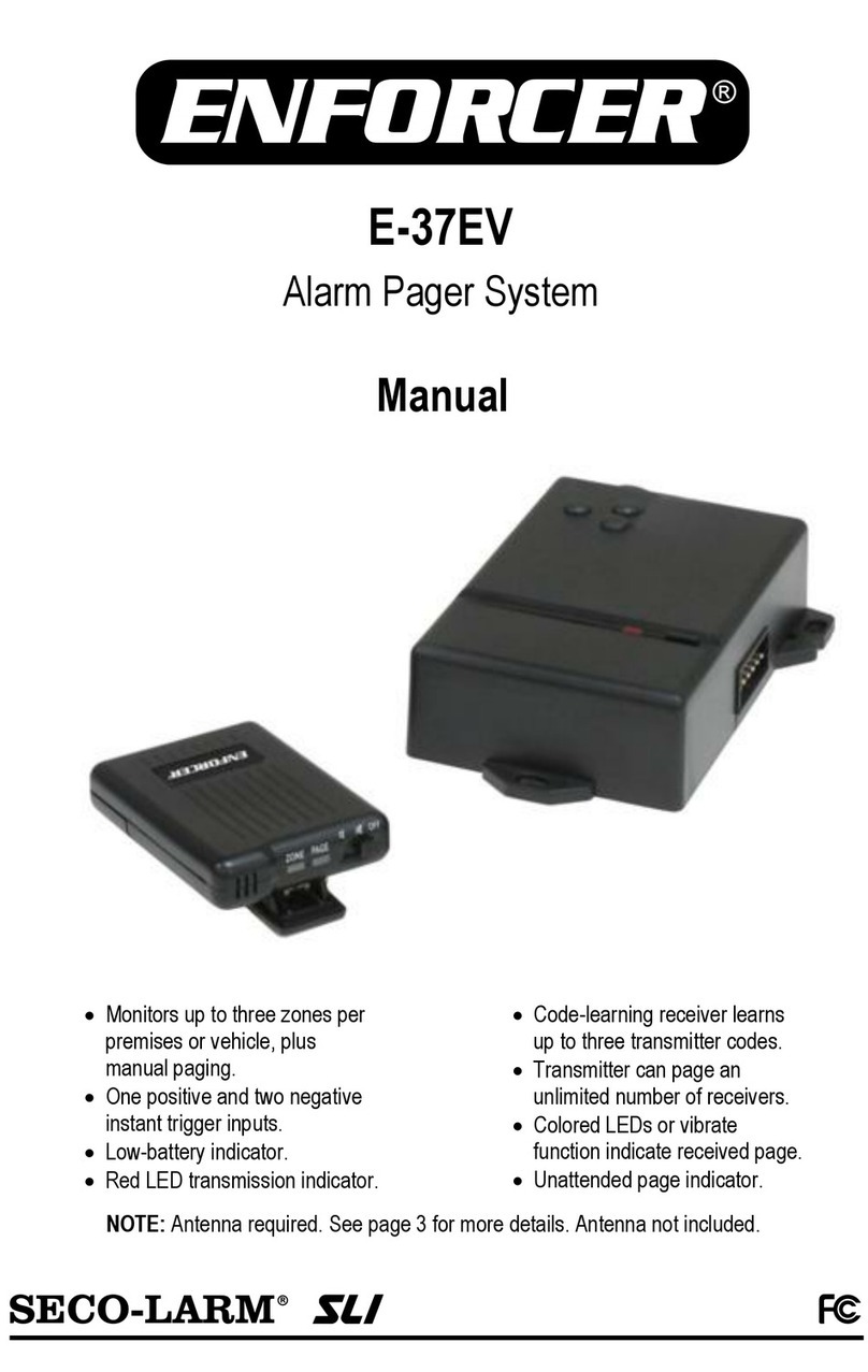 SECO-LARM Enforcer E-37EV manual&nbsp;