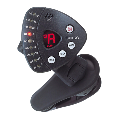 Seiko CHROMATIC TUNER STX1 User manual