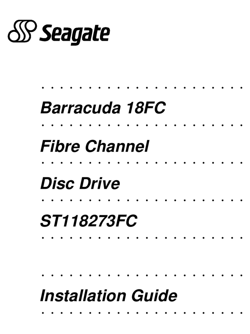 Seagate BARRACUDA 18FC User manual