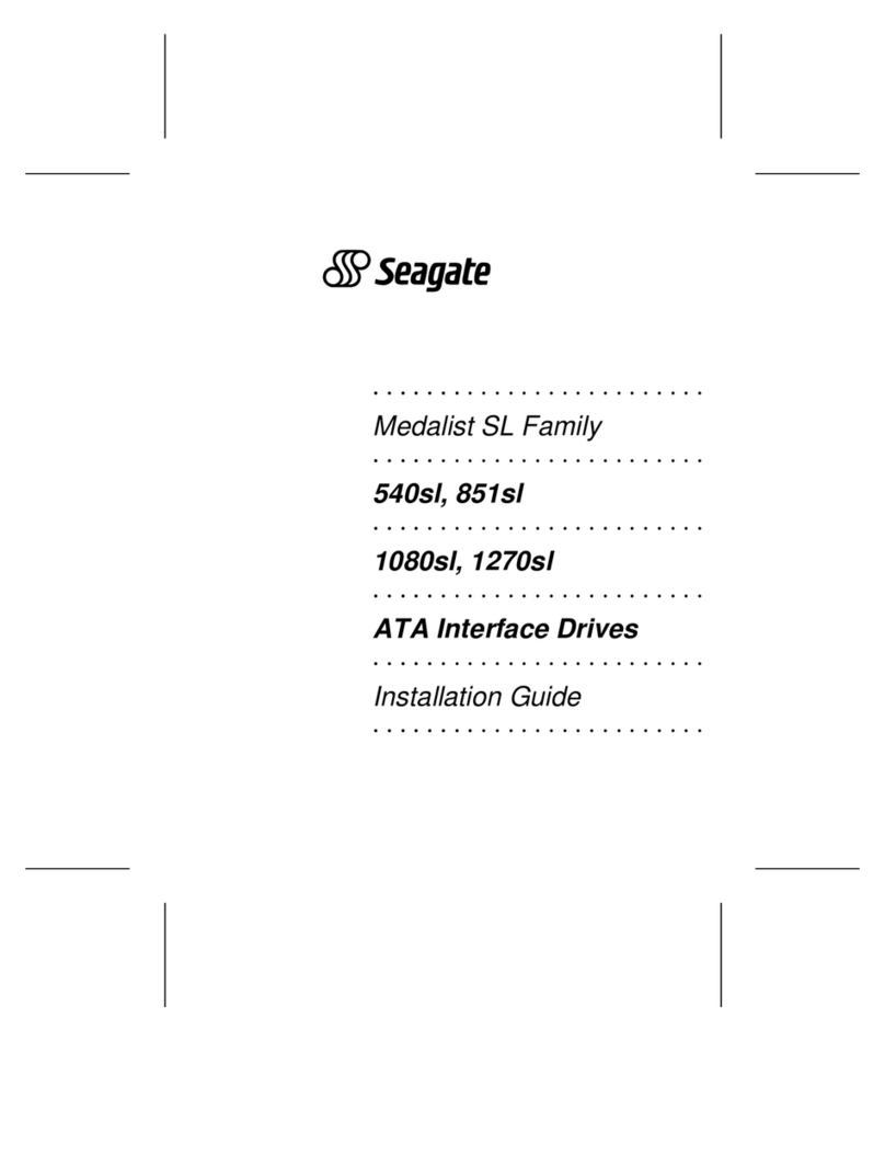 Seagate Medalist SL Family User manual