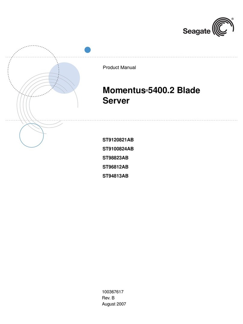 Seagate Momentus 5400.2 Blade Server User manual