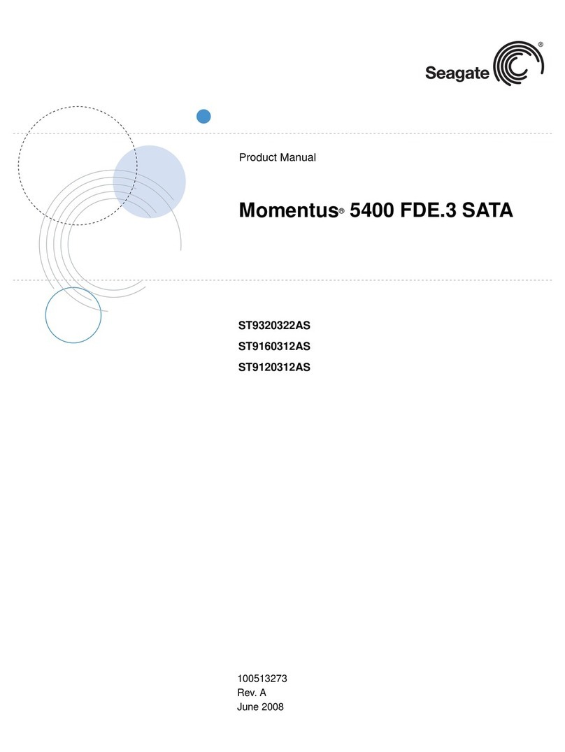Seagate Momentus 5400 FDE.3 SATA product manual Seagate Momentus 5400 FDE.3 SATA product manual