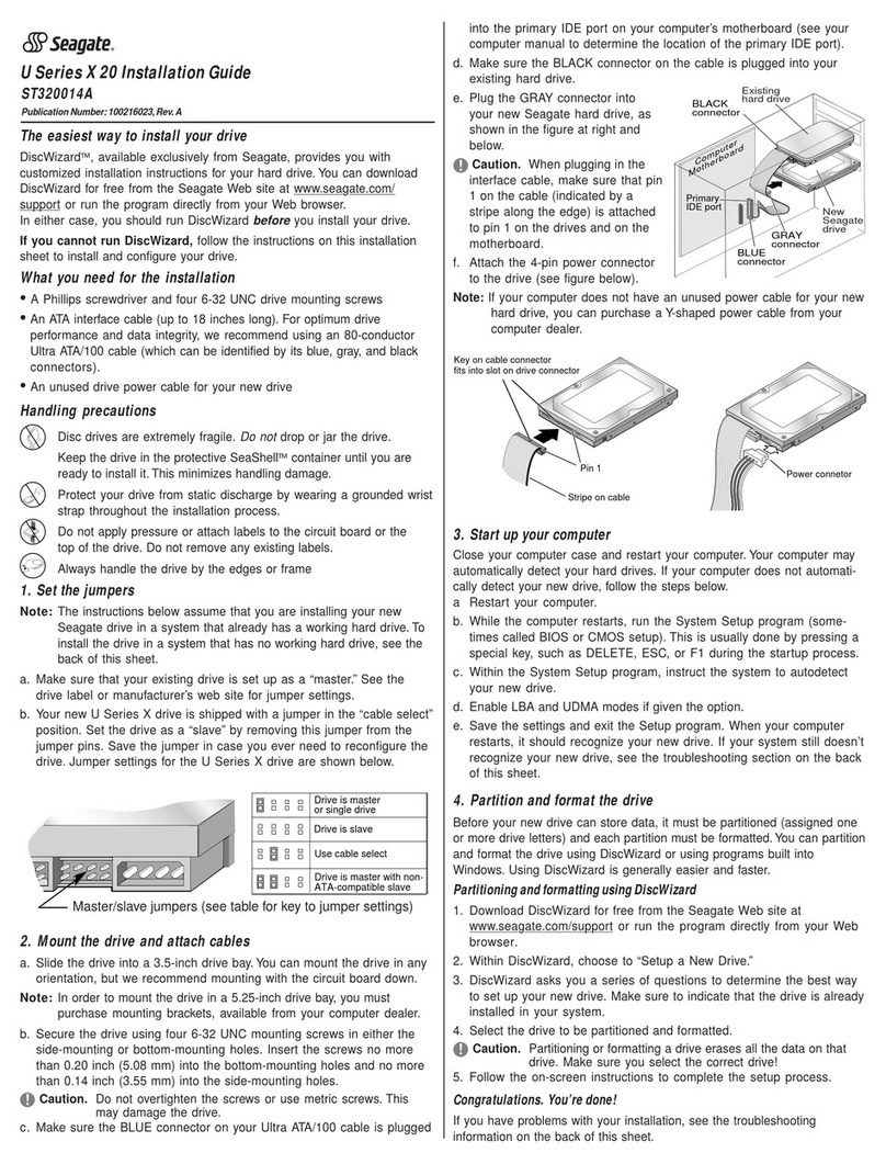 Seagate ST320014A User manual Seagate ST320014A User manual