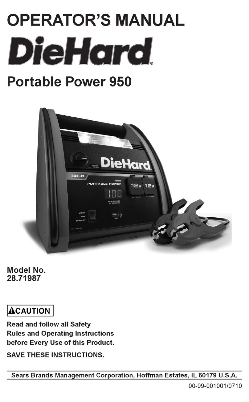 DieHard Portable Power 950 Operator's manual