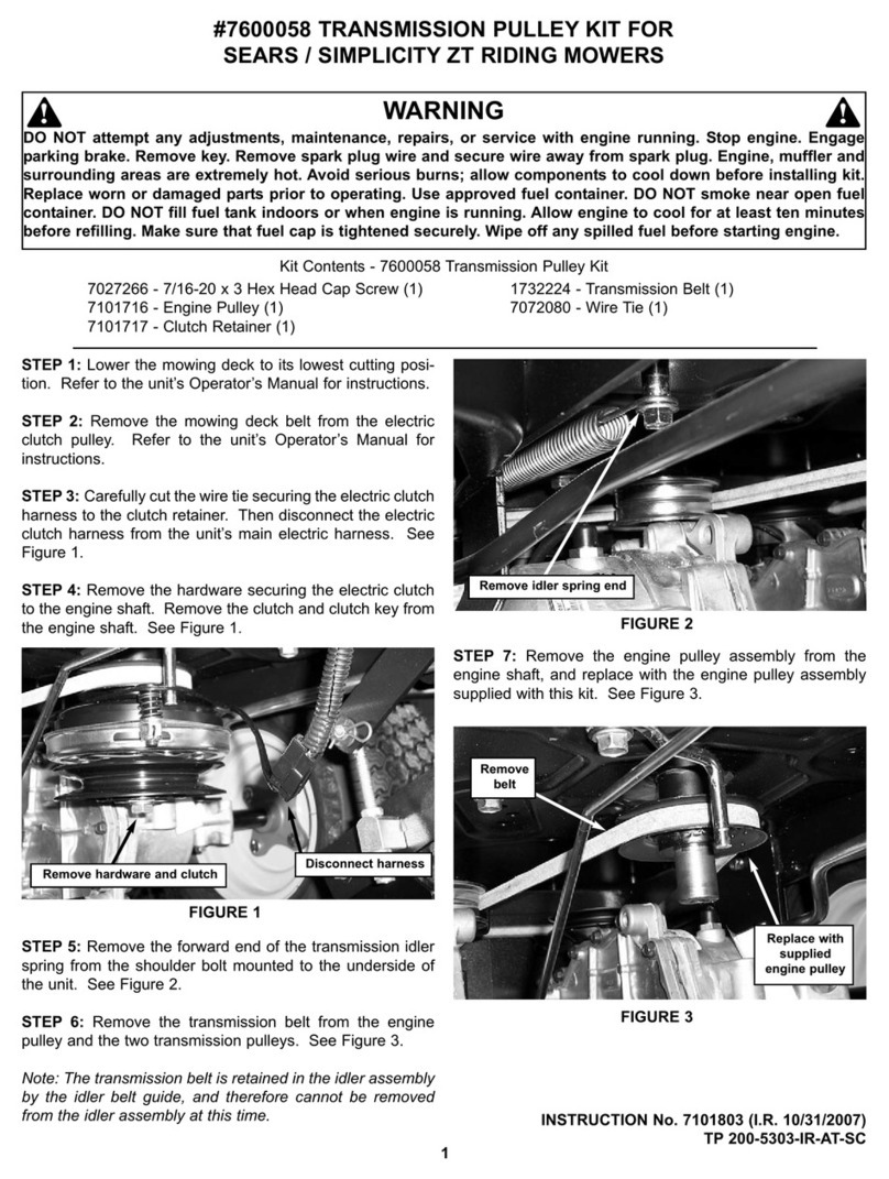 Sears 7600058 manual