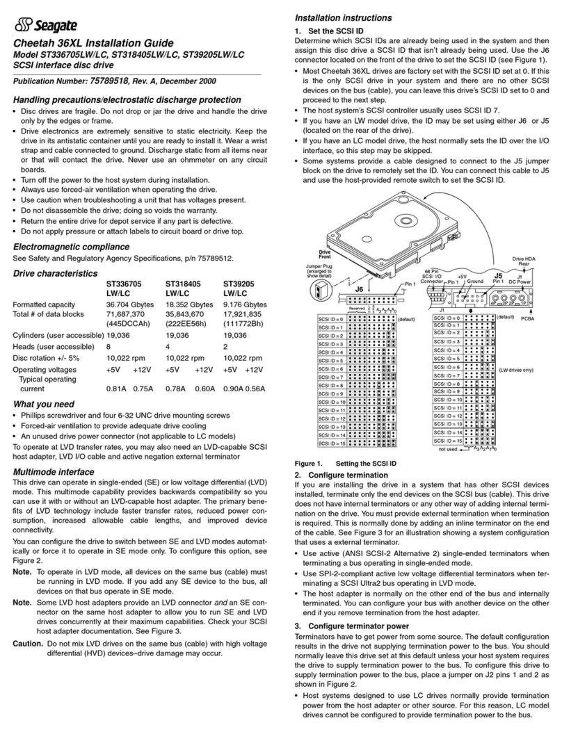 Seagate ST336705LW User manual