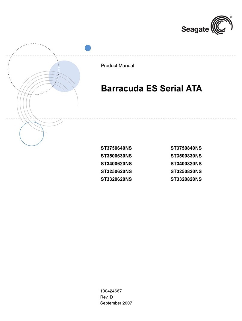 Seagate Barracuda ES Serial ATA User manual