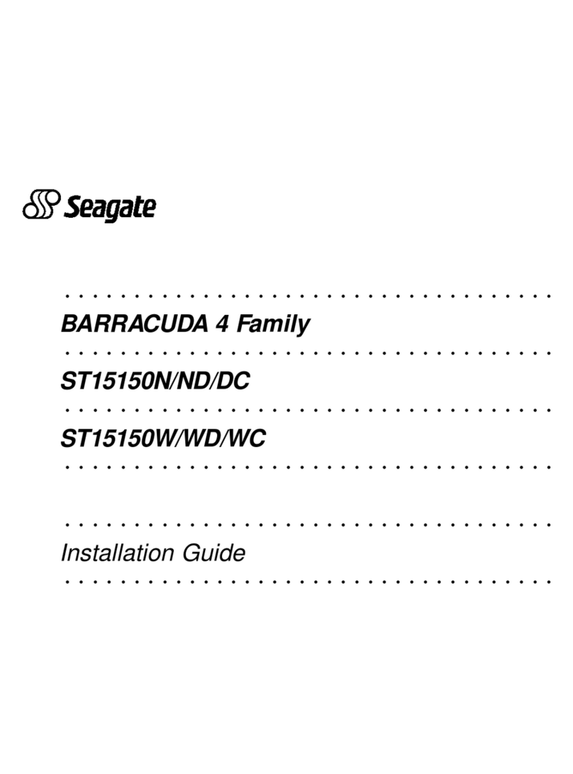 Seagate BARRACUDA 4 Family User manual