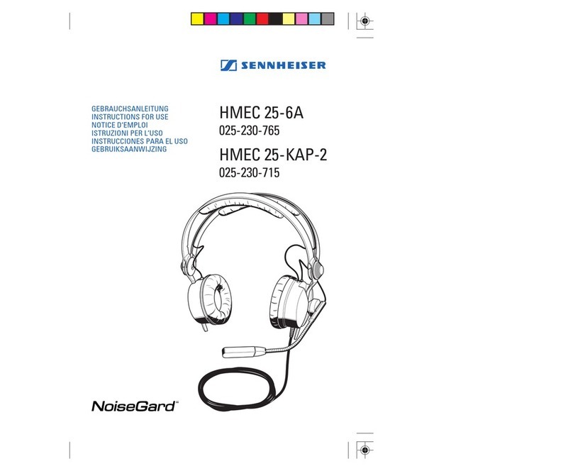 Sennheiser HMEC 25-6A Instructions for use
