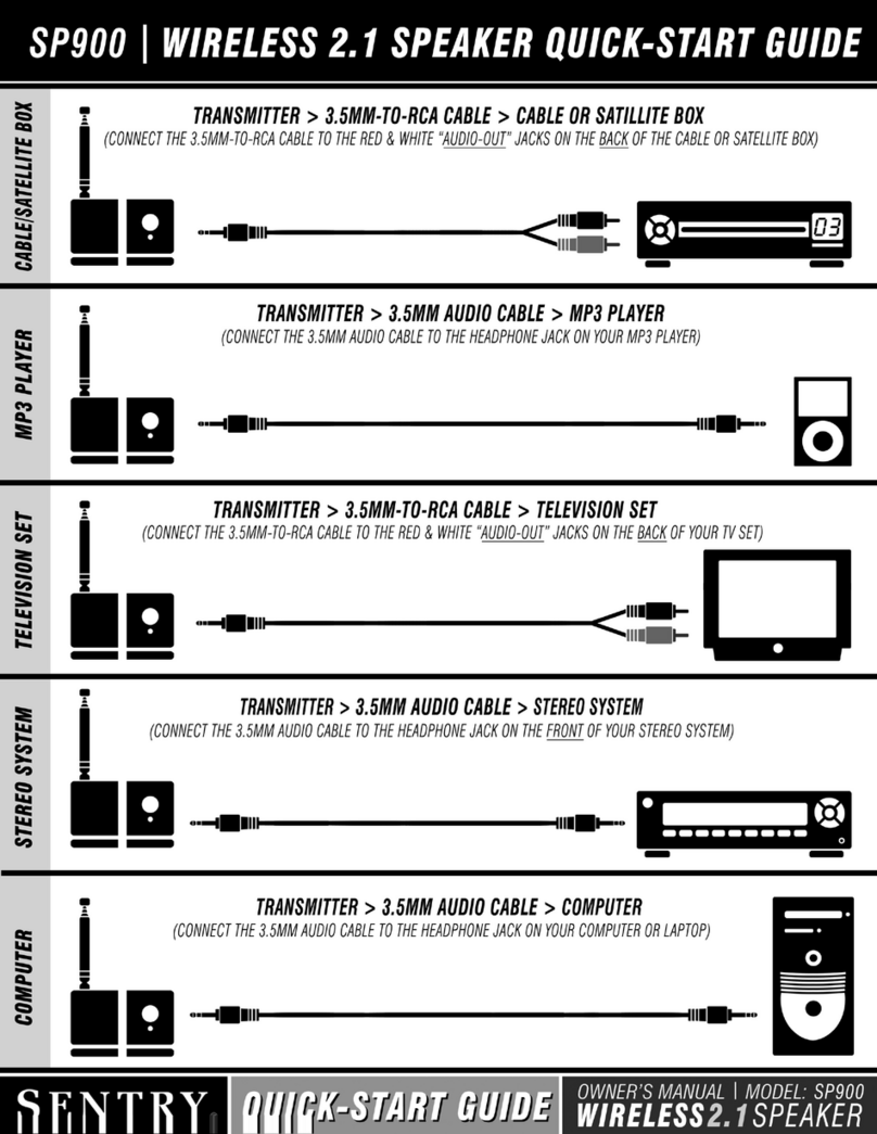 Sentry SP900 quick start guide