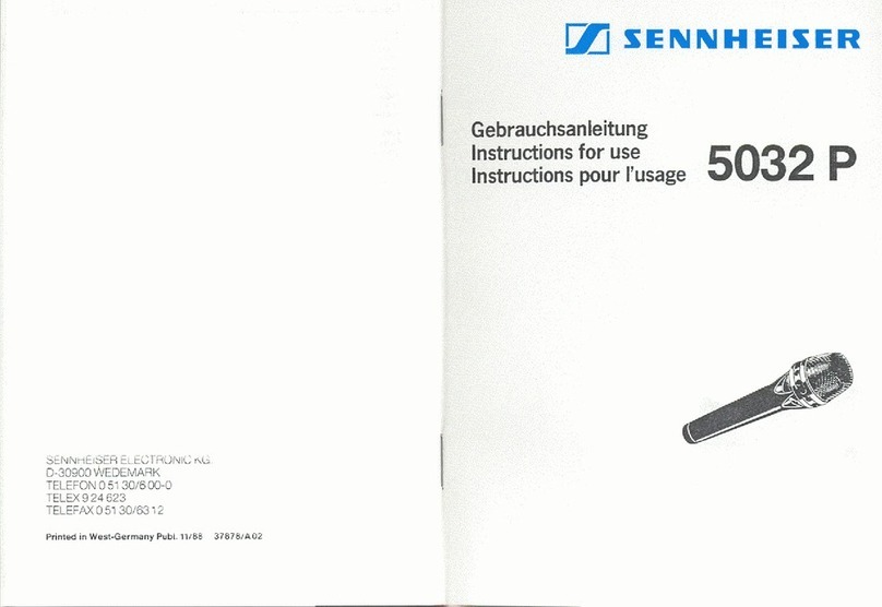 Sennheiser 5032 P Instructions for use