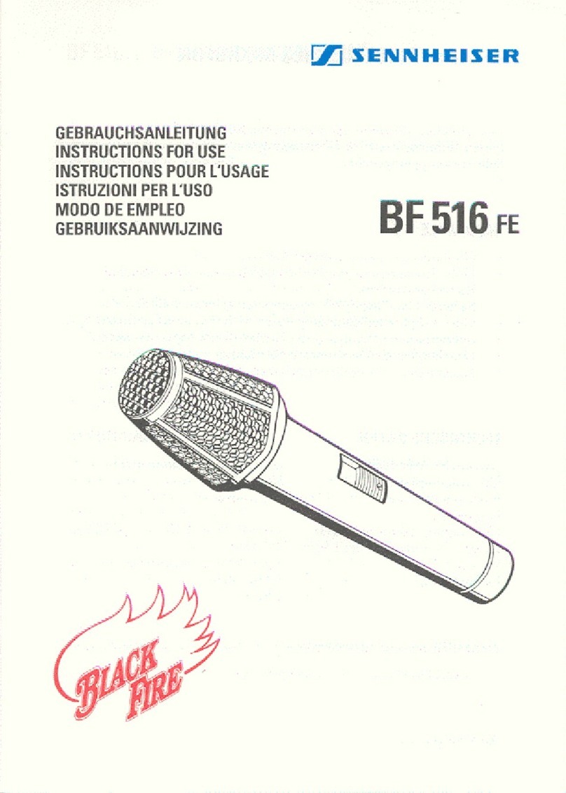 Sennheiser Black Fire BF516FE User manual