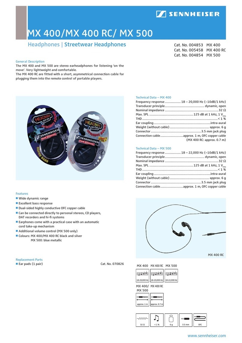 Sennheiser 500 Series User manual