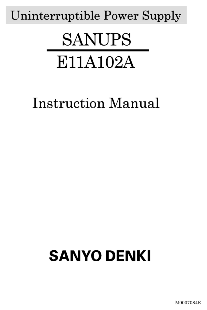 Sanyo Denki SANUPS E11A102A instruction manual
