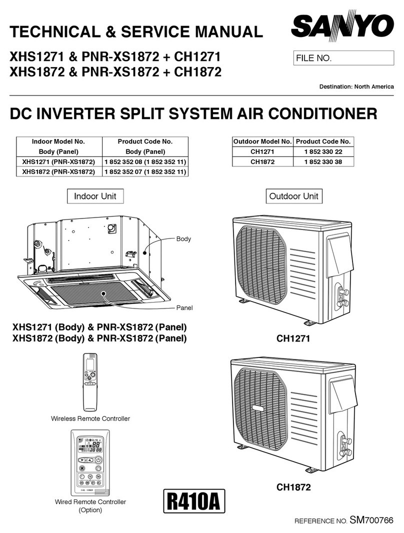 Sanyo XHS1271 Operating manual Sanyo XHS1271 Operating manual