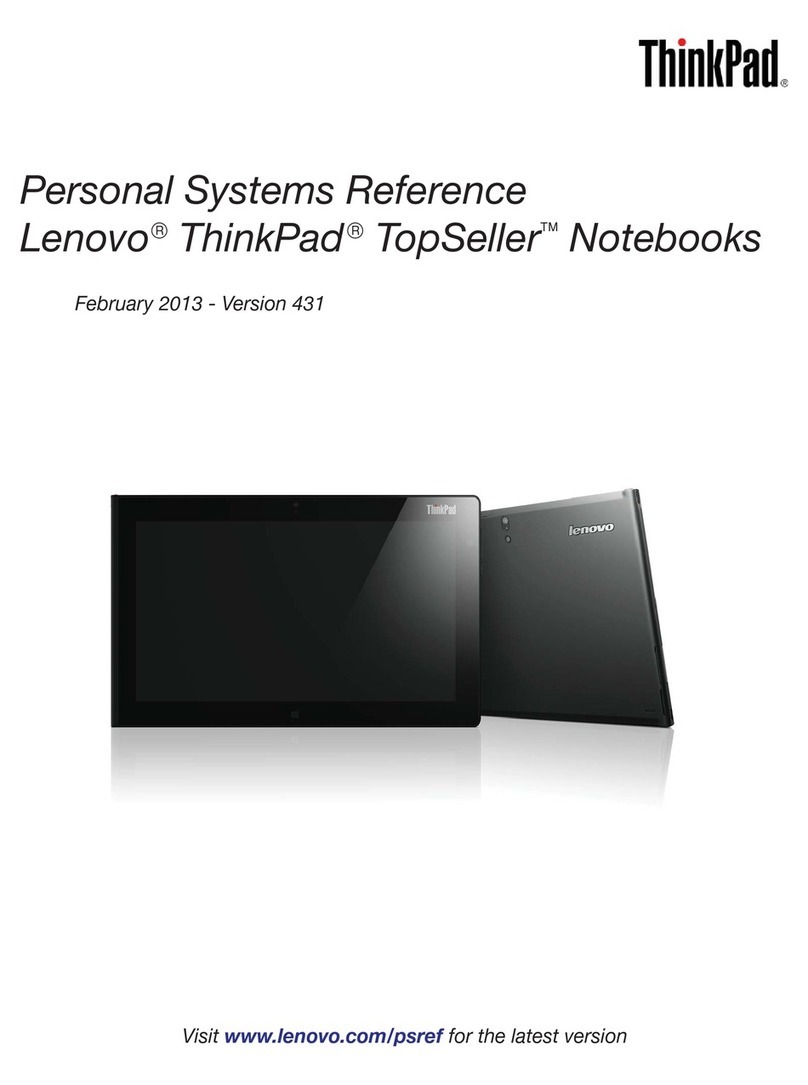 Lenovo ThinkPad TopSeller User manual