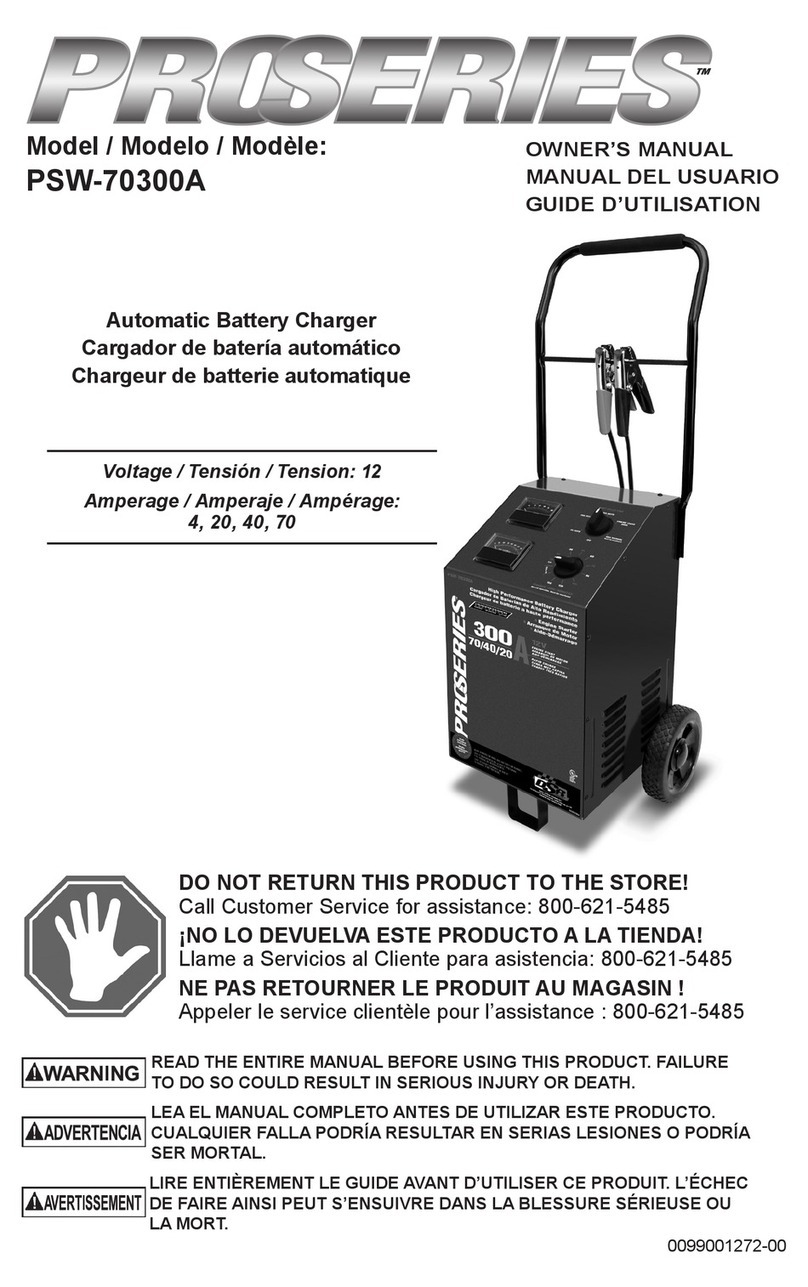 Schumacher ProSeries PSW-70300A owner's manual Schumacher ProSeries PSW-70300A owner's manual