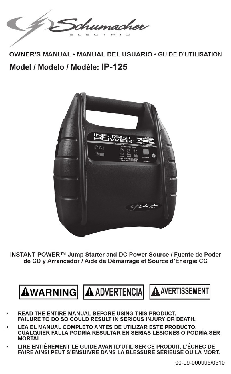 Schumacher Instant Power IP-125 owner's manual Schumacher Instant Power IP-125 owner's manual
