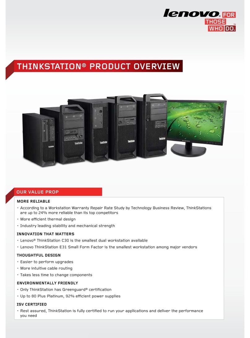 Lenovo ThinkSTaTion series Operating and safety instructions