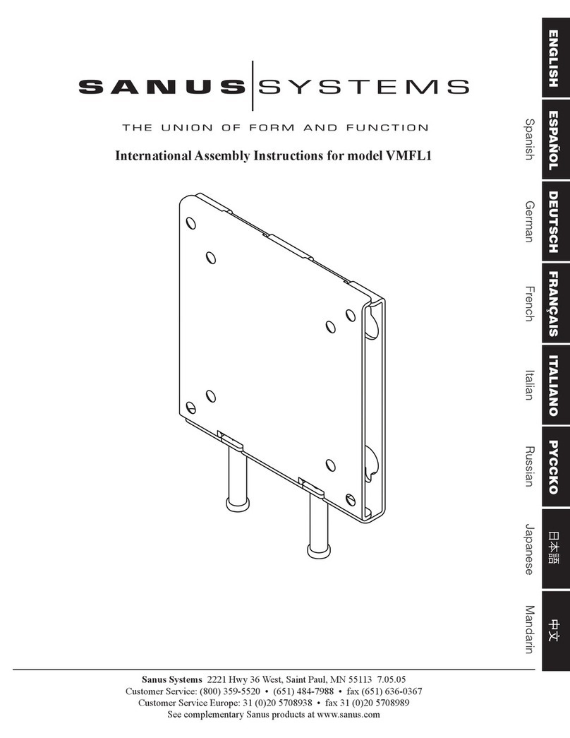 Sanus Systems VMFL1 Assembly instructions