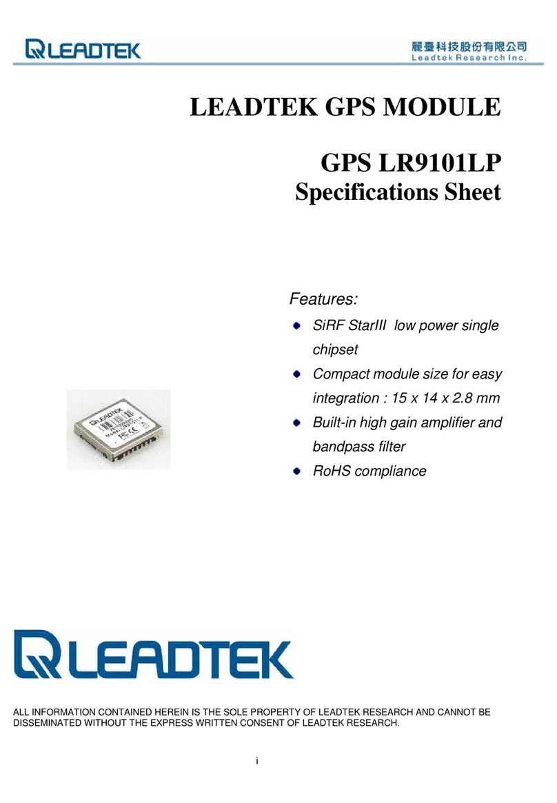 Leadtek LR9101LP Specification sheet