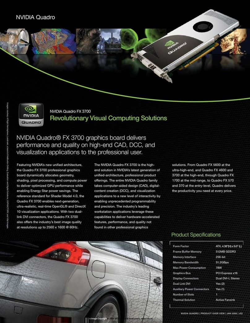 Nvidia Quadro FX 3700 User manual