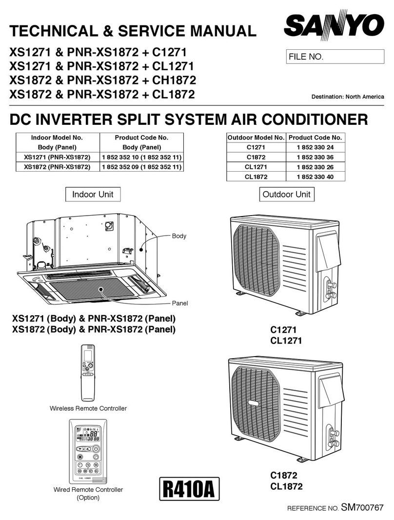 Sanyo XS1872 Operating manual