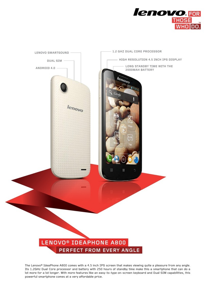 Lenovo IDEAPHONE A800 User manual