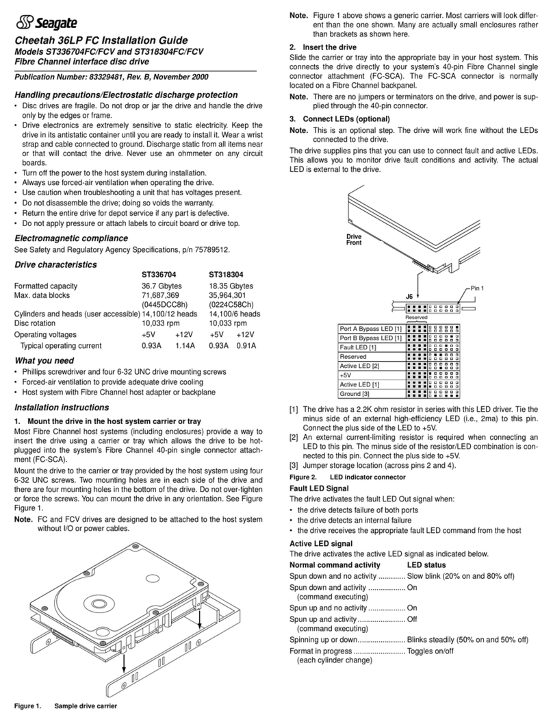 Seagate ST336704FC installation guide