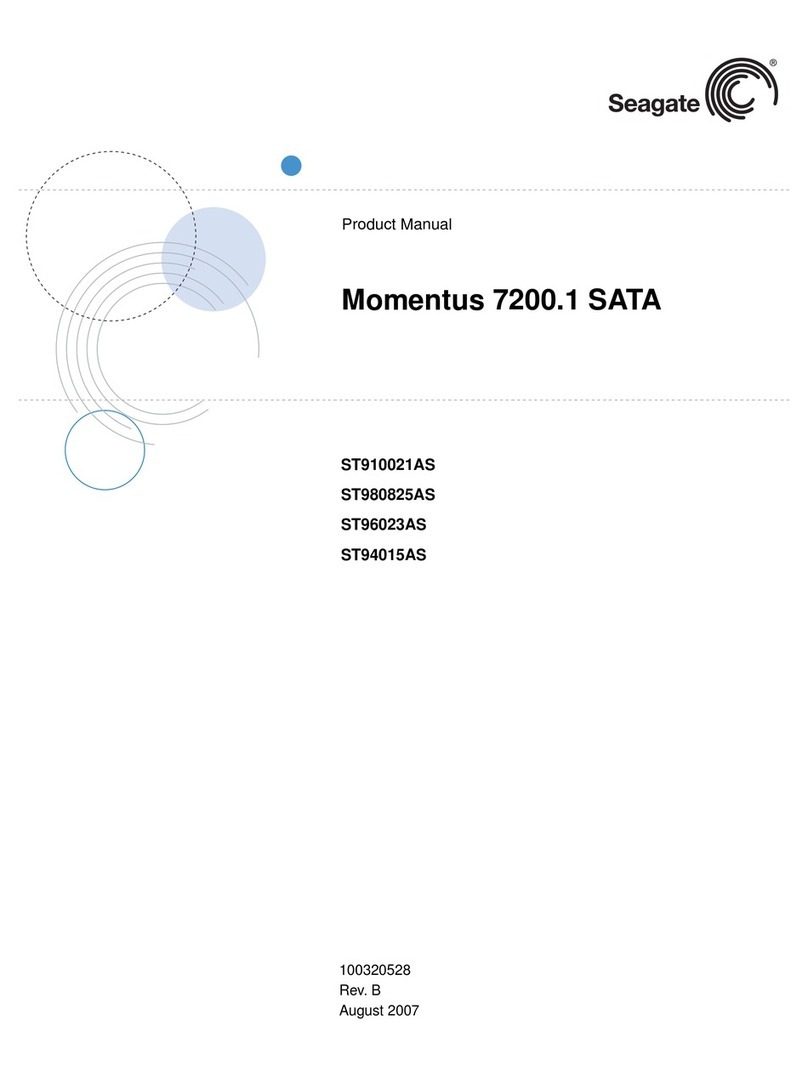 Seagate Momentus 7200.1 SATA User manual