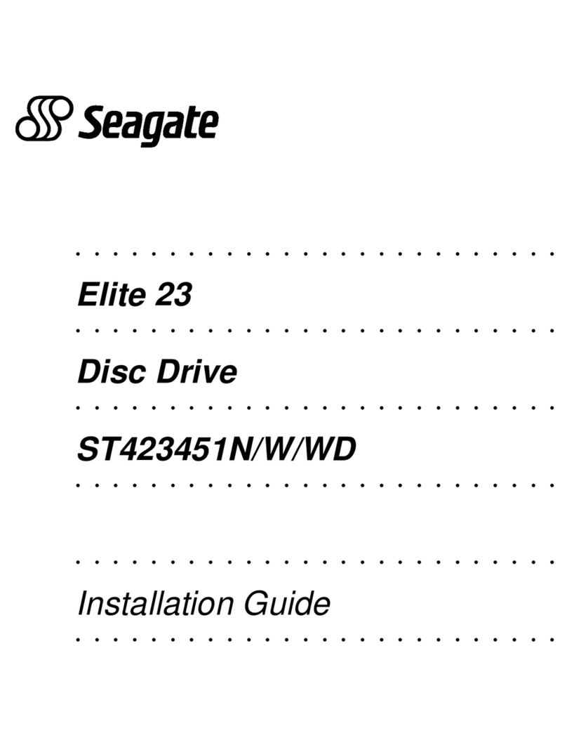 Seagate ELITE 23 User manual Seagate ELITE 23 User manual