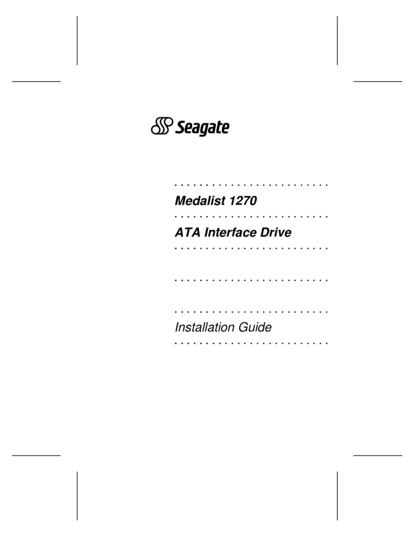 Seagate MEDALIST 1270 installation guide