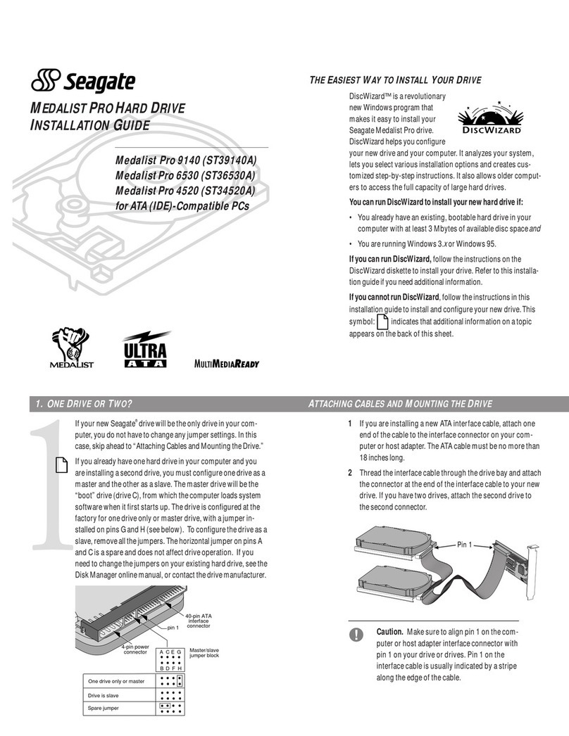 Seagate Medalist Pro 4520 User manual