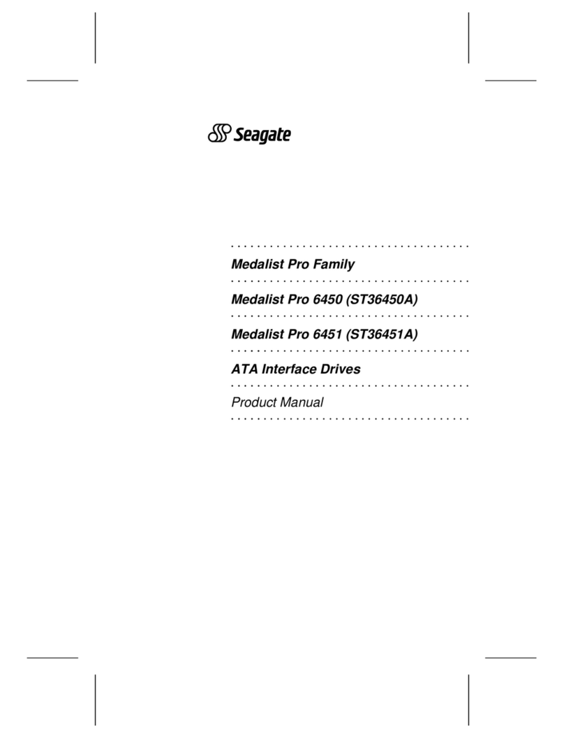 Seagate Medalist Pro Family User manual