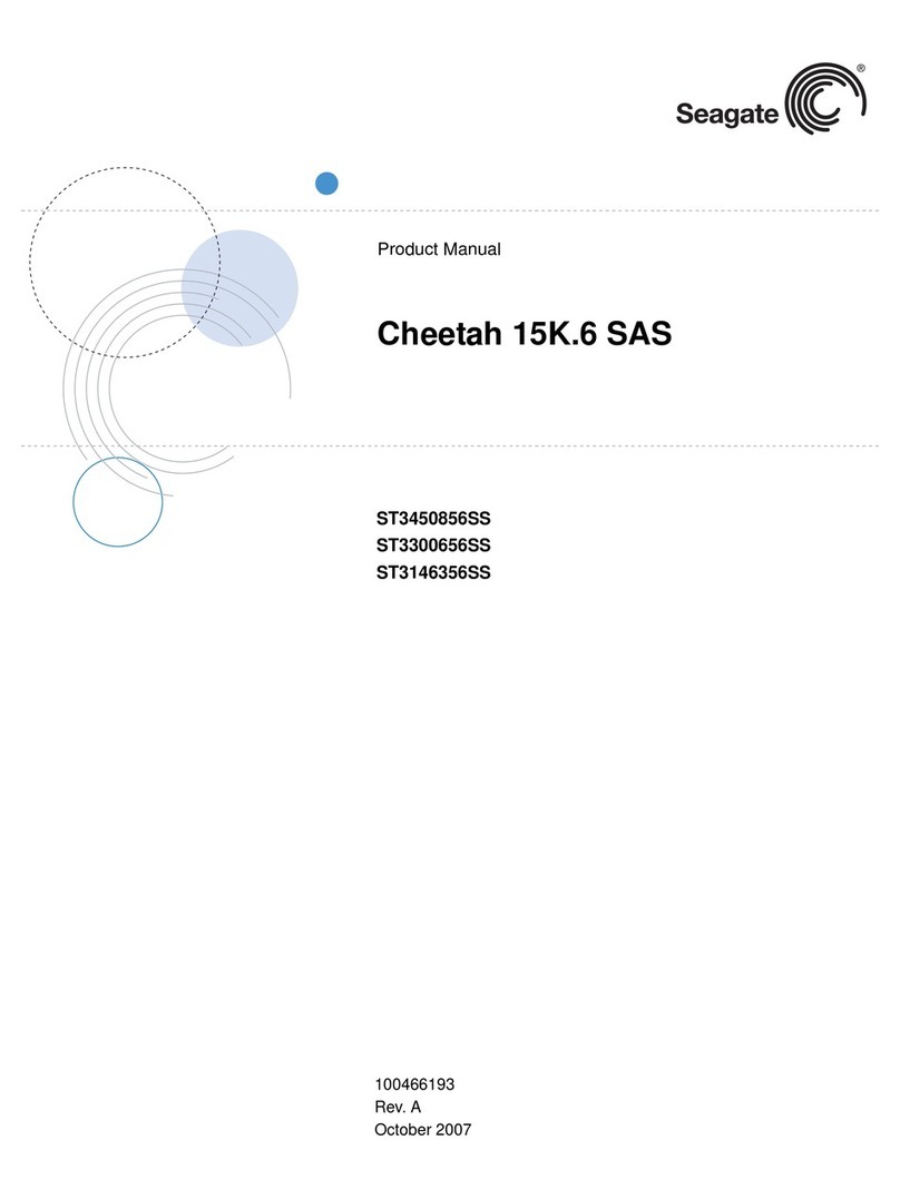 Seagate Cheetah 15K.6 SAS User manual