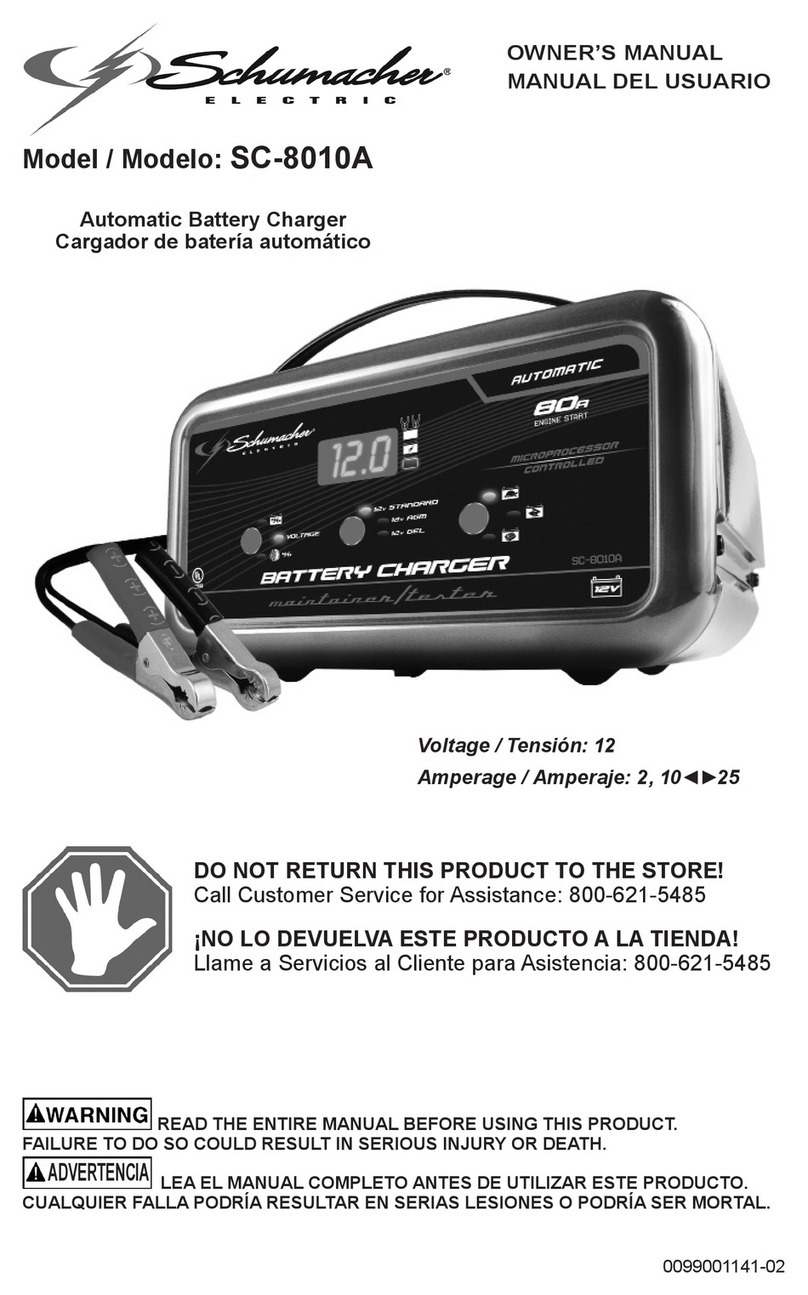 Schumacher SC-8010A SpeedCharge User manual