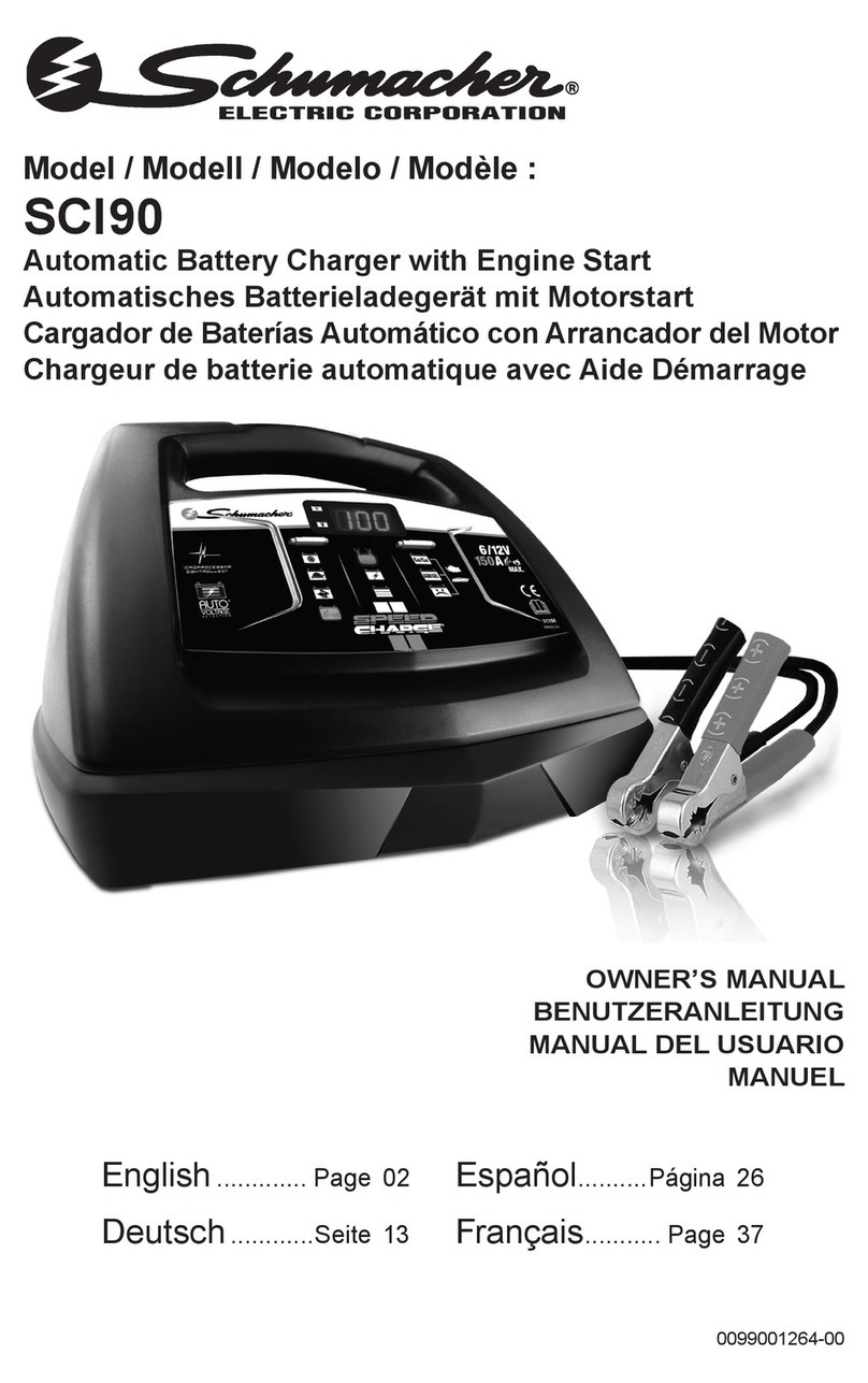 Schumacher SCI90 owner's manual