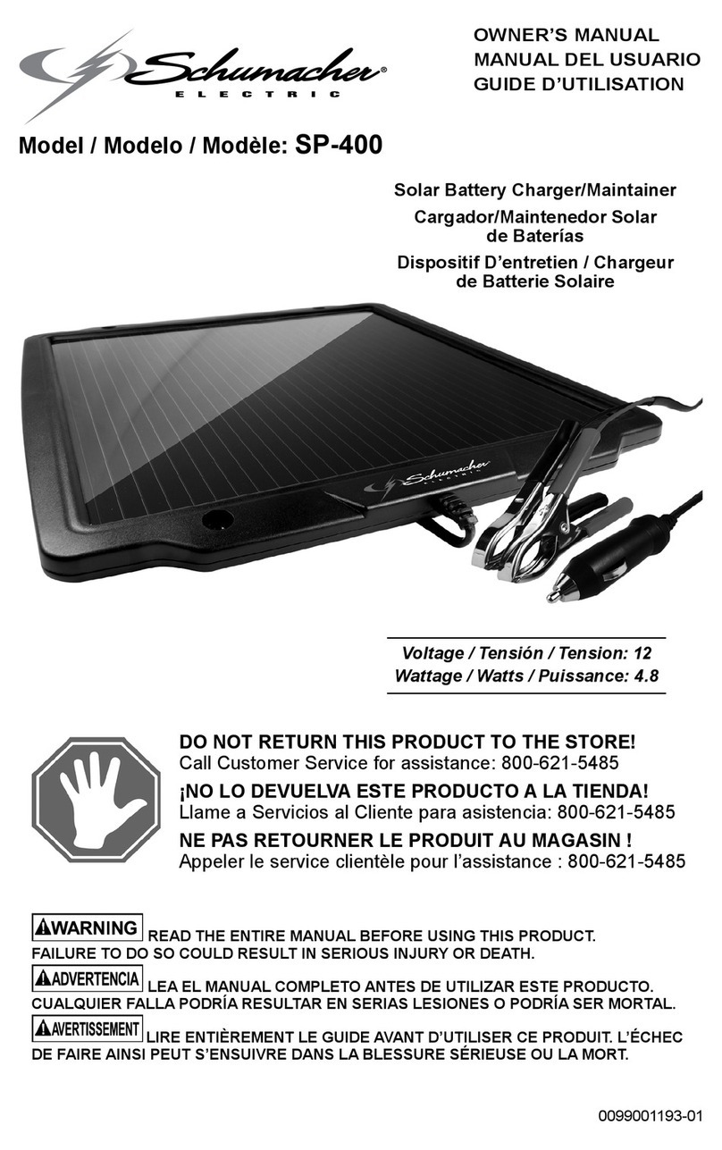 Schumacher SP-400 owner's manual