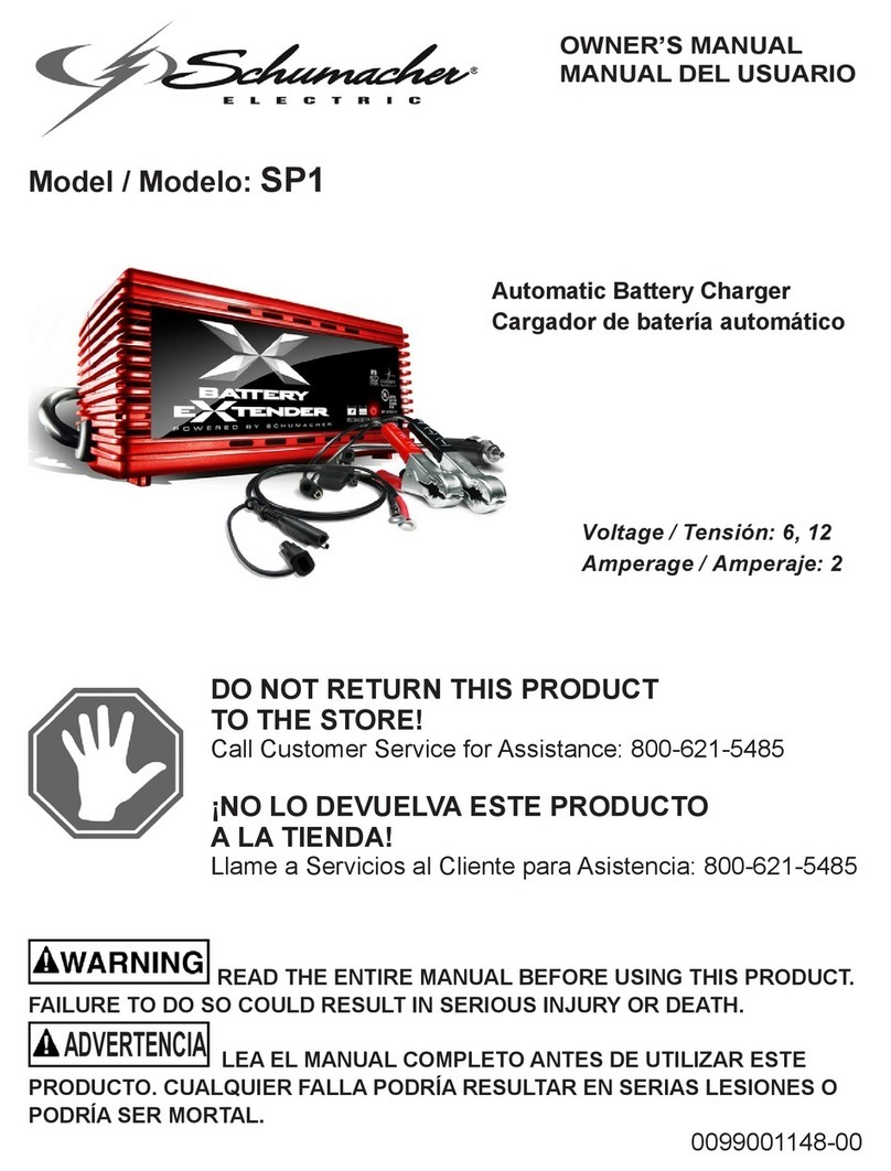 Schumacher SP1 owner's manual