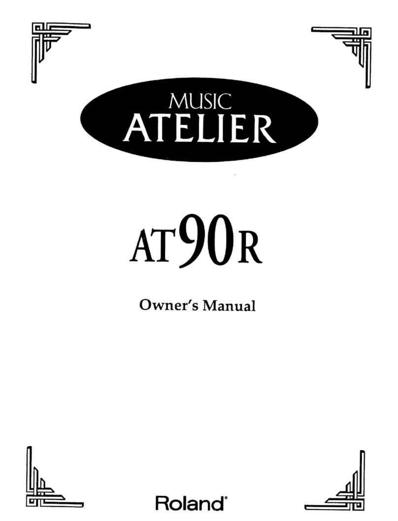 Roland Atelier AT-90R User manual