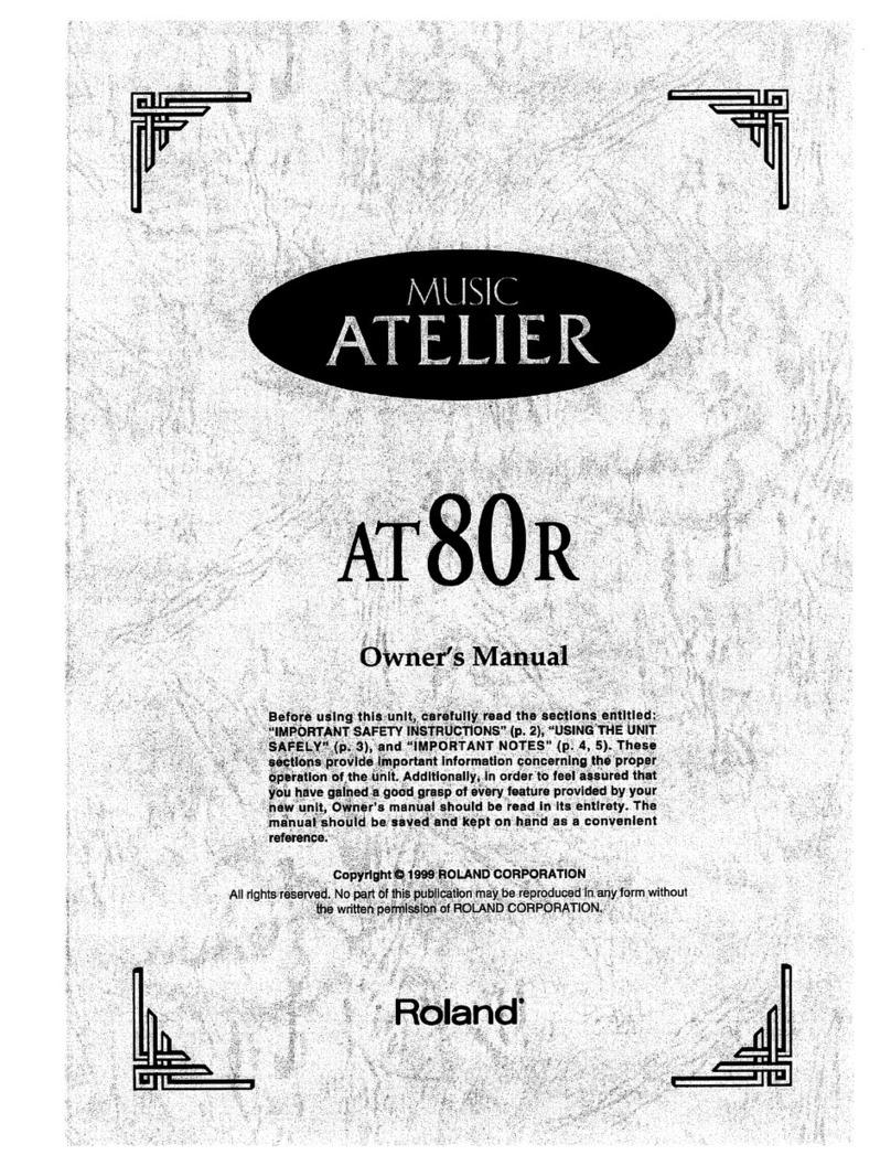 Roland Atelier AT-80R User manual