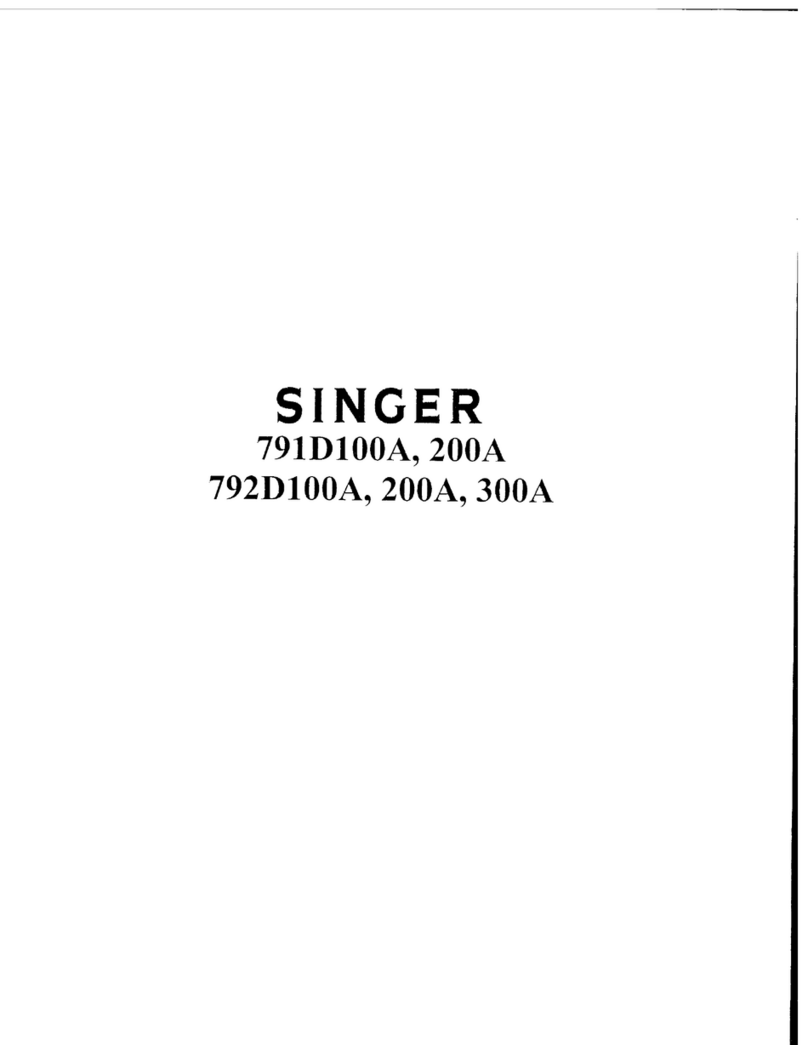 Singer 791D100A Service manual