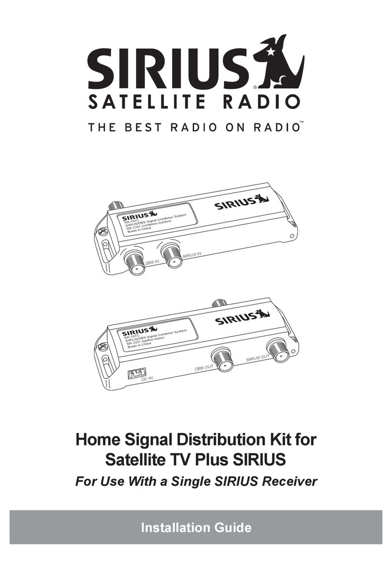 Sirius Satellite Radio 14255 User manual