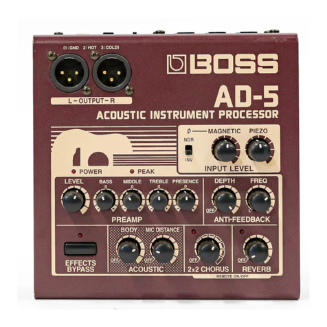 BOSSCO AD-5 User manual