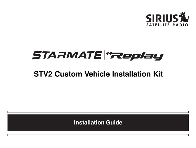 Sirius Satellite Radio Starmate Replay STV2 User manual