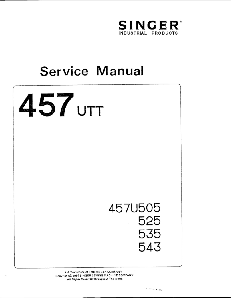 Singer 457U505 Service manual