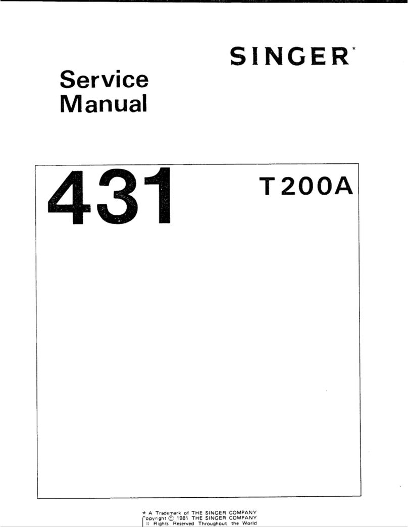 Singer 431 T200A Service manual