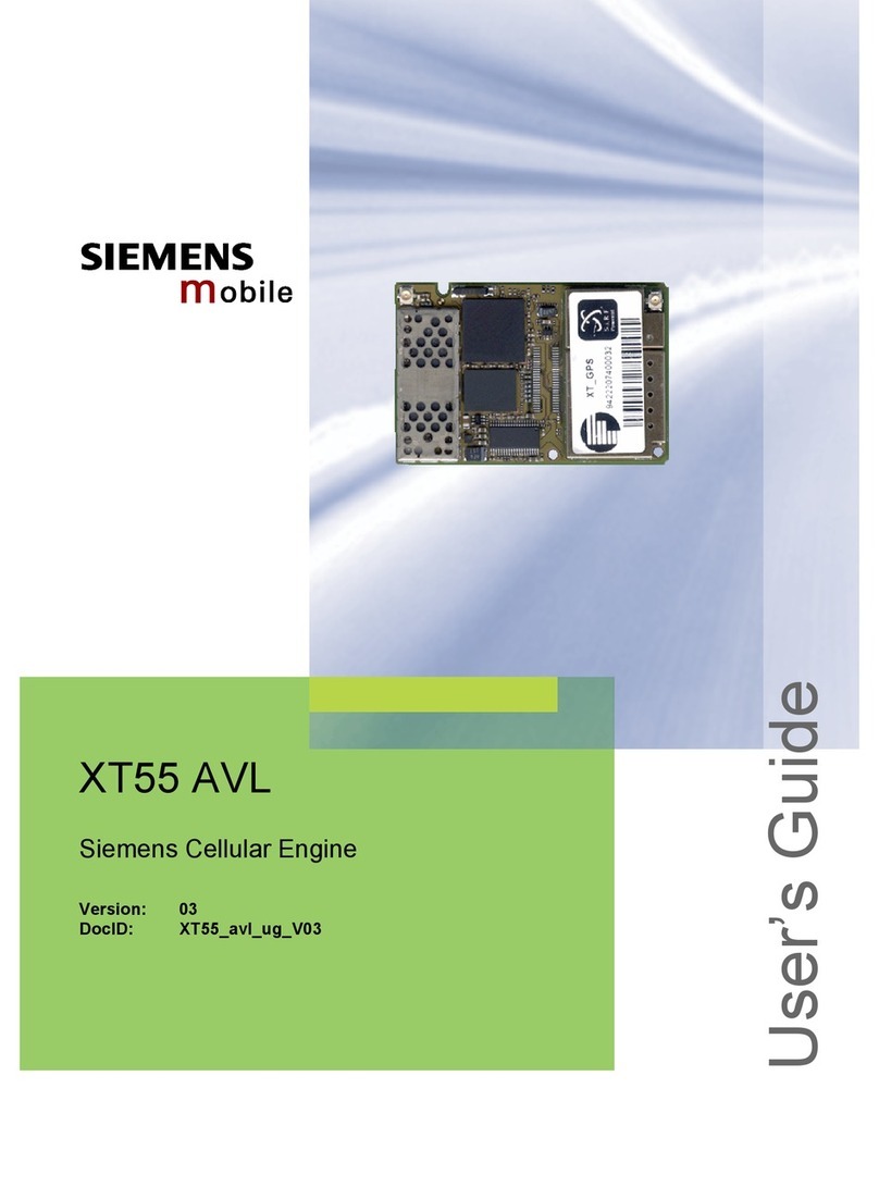 Siemens XT55 AVL User manual