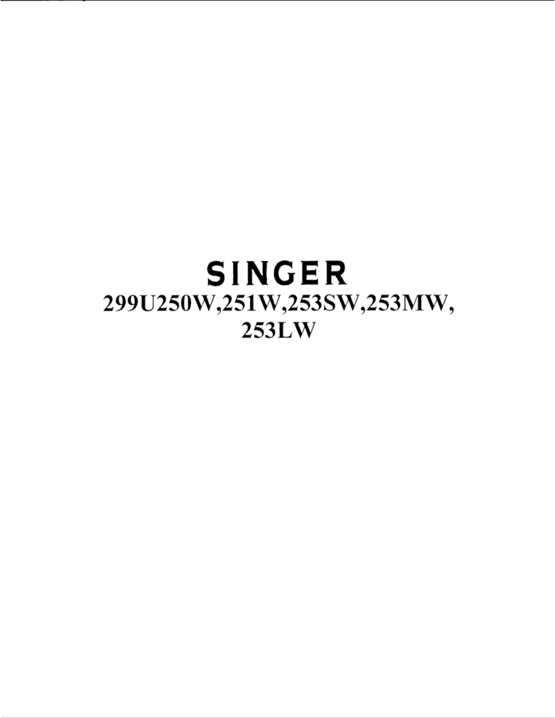 Singer 299U250W Service manual